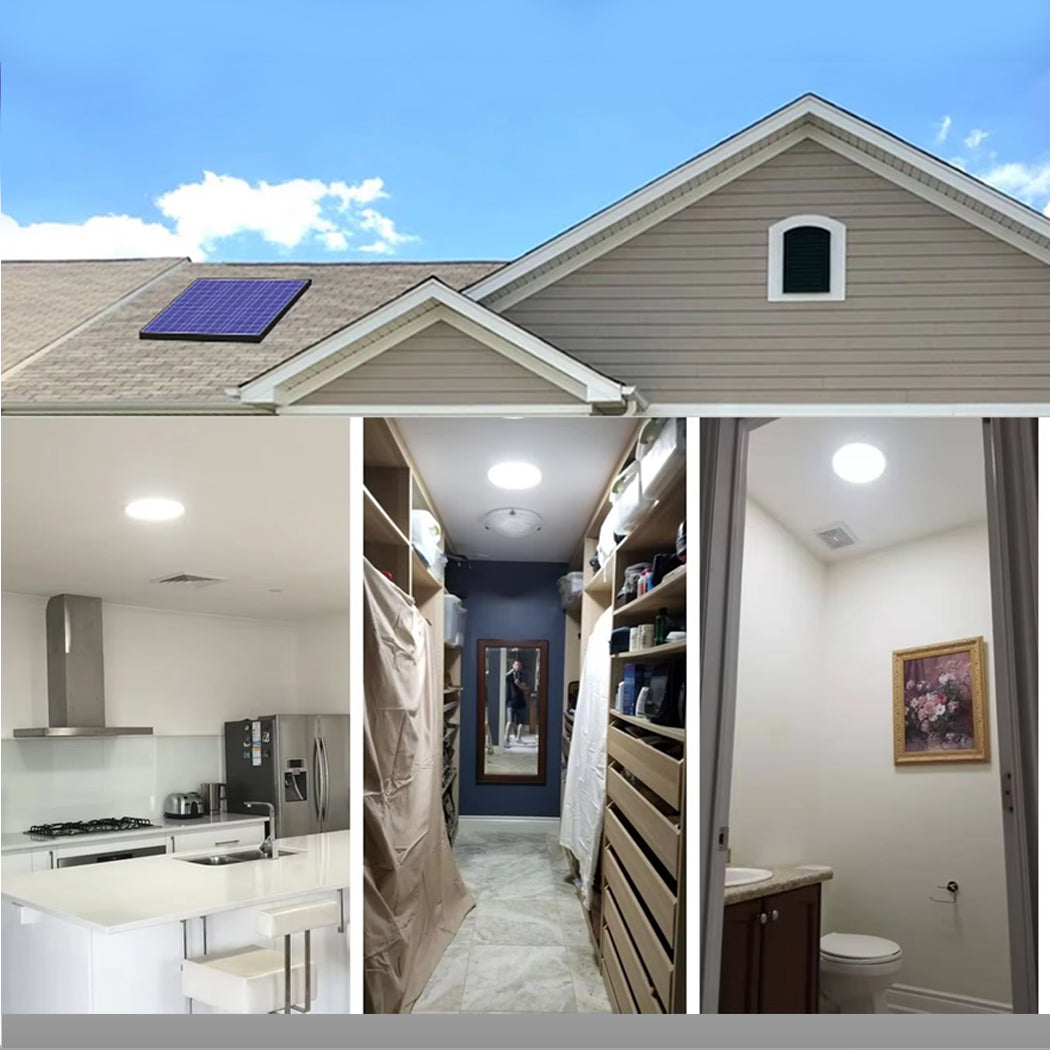 Solar Skylight 40W 30cm round Ceiling Skylight DIY Flush mount  Smart Daylighting  Skylight Alternative